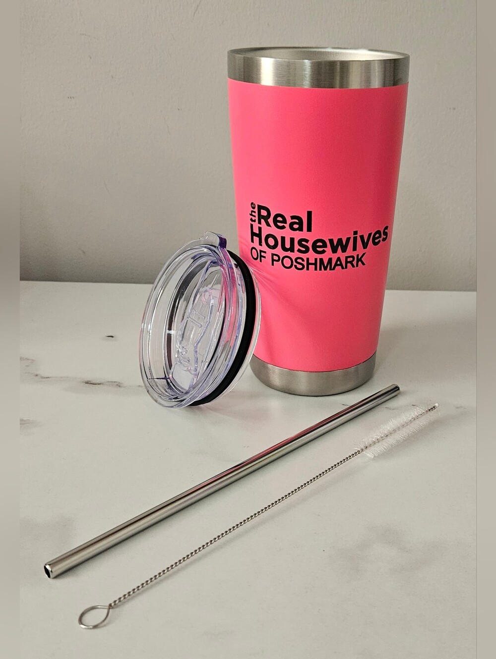 "The Real Housewives Of Poshmark" 20oz Tumbler w/ Lids & Straws- Pick 1 - Picture 2 of 13